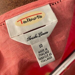 Talbots Irish Linen Top | Size 10